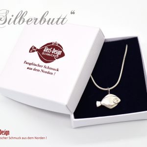 "Silberbutt" Anhänger und Kette aus Silber